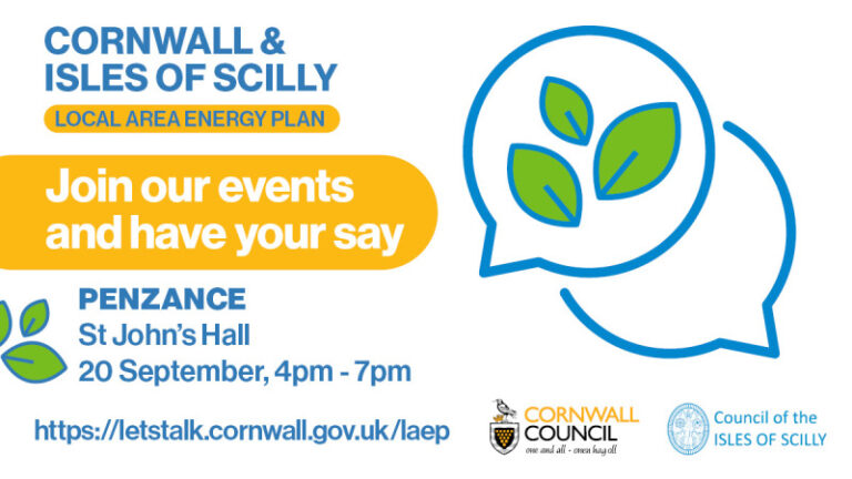 Cornwall and Isles of Scilly Local Area Energy Plan Drop In 20th September