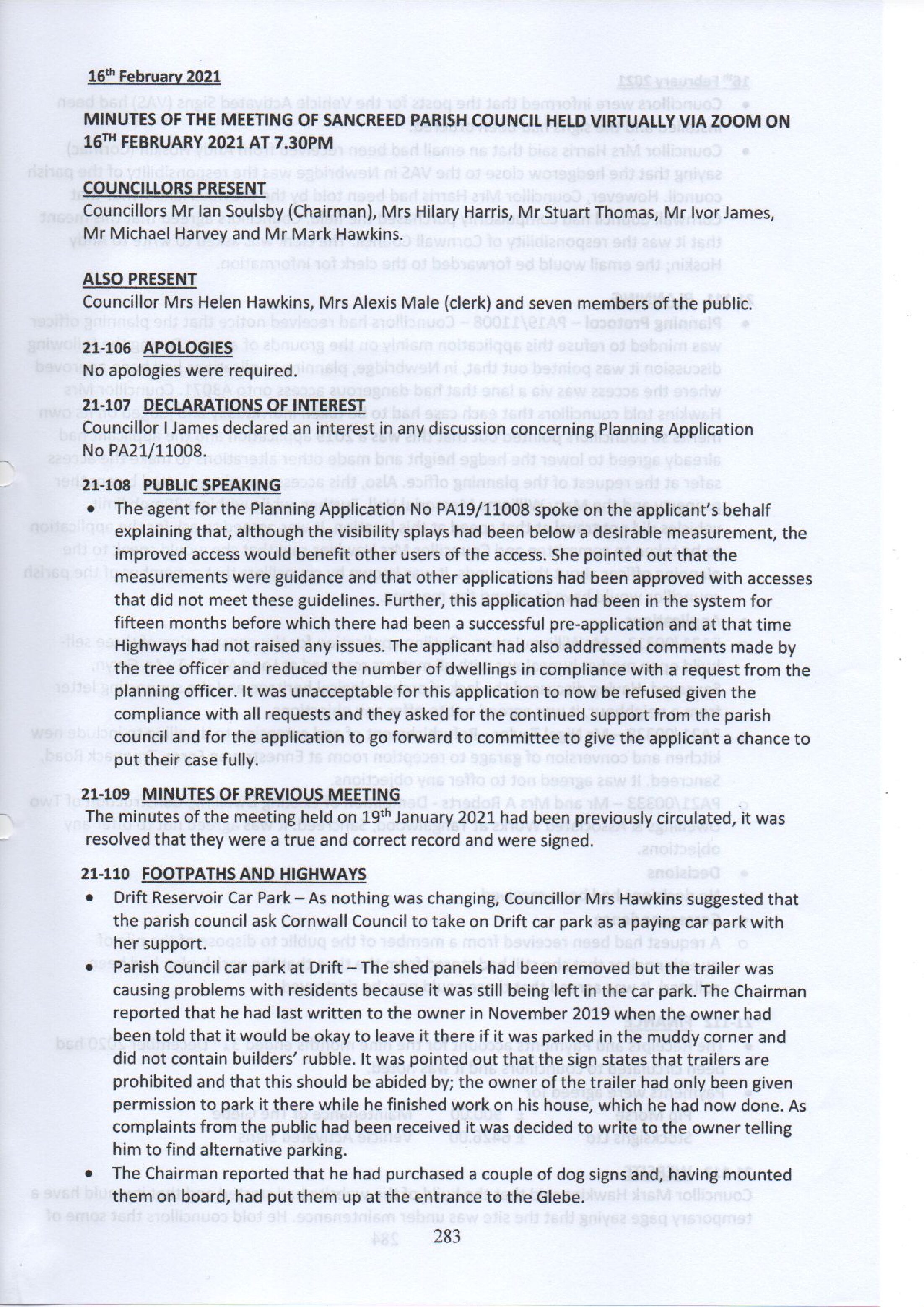 SPC Minutes 2021 02