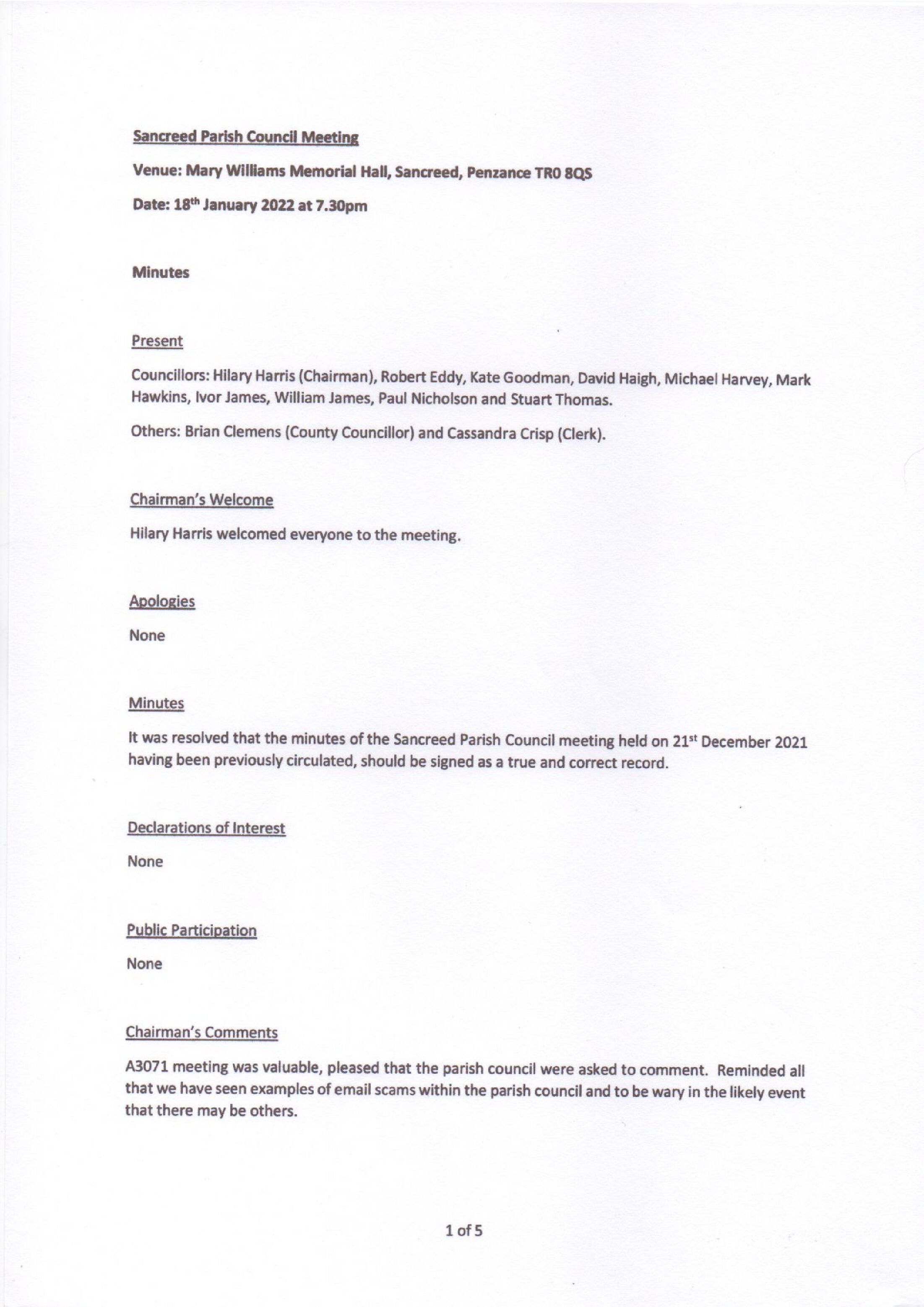SPC Minutes 2022 01