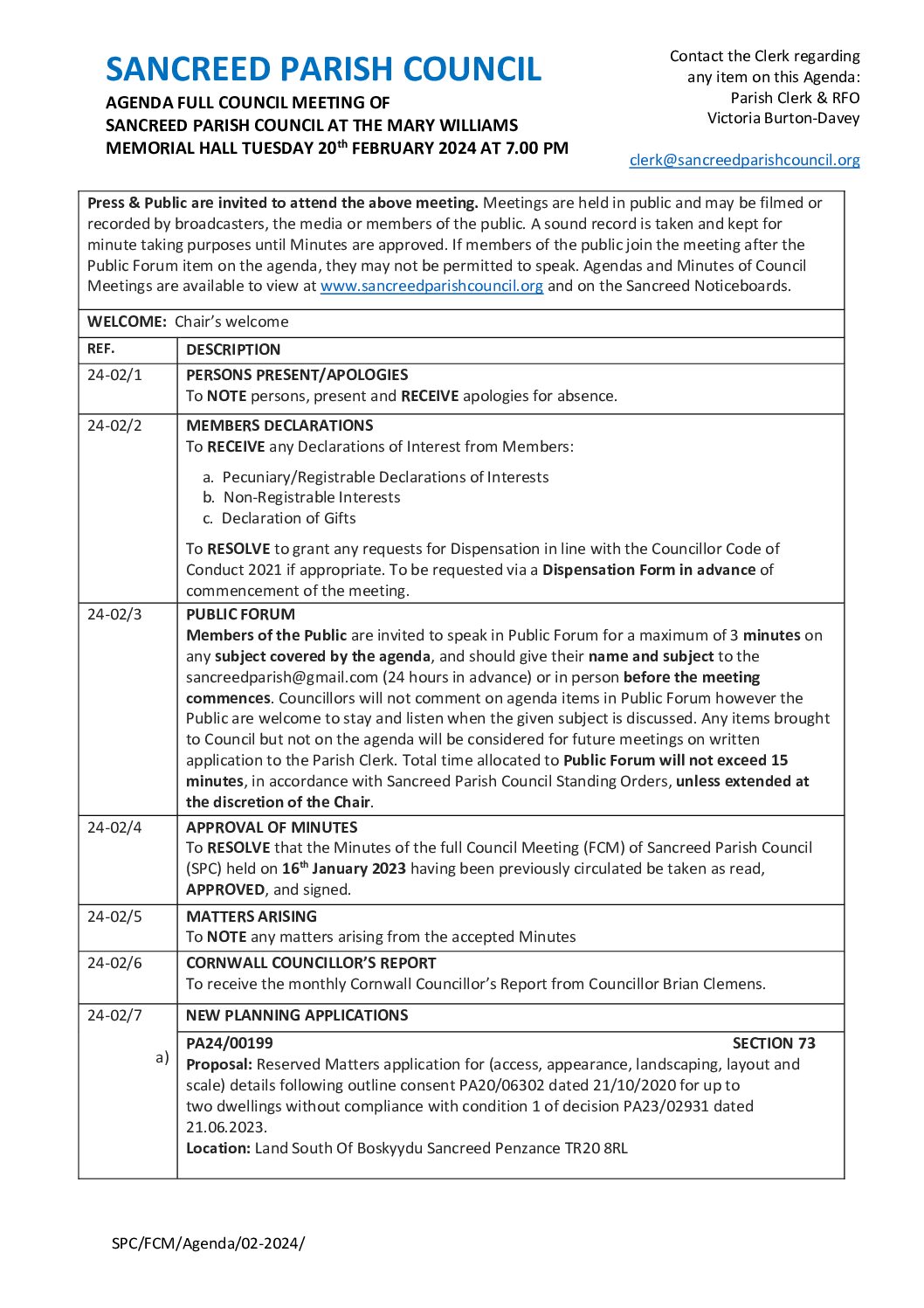 SanPC FCM Agenda 02-2024
