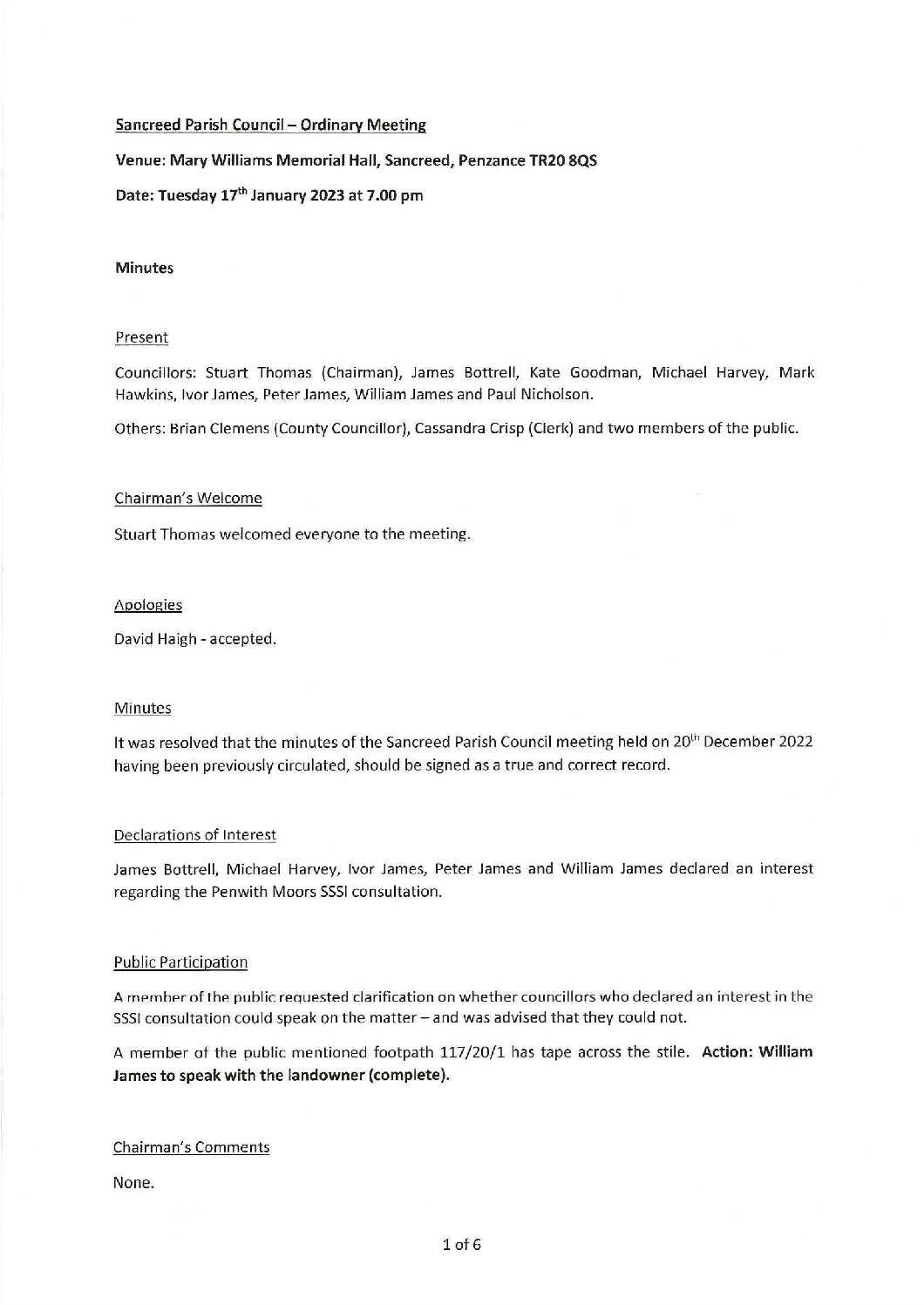 SanPC FCM Minutes 01-2023