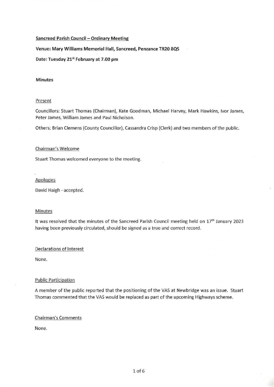 SanPC FCM Minutes 02-2023