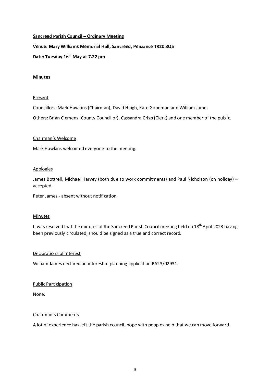 SanPC FCM Minutes 05-2023