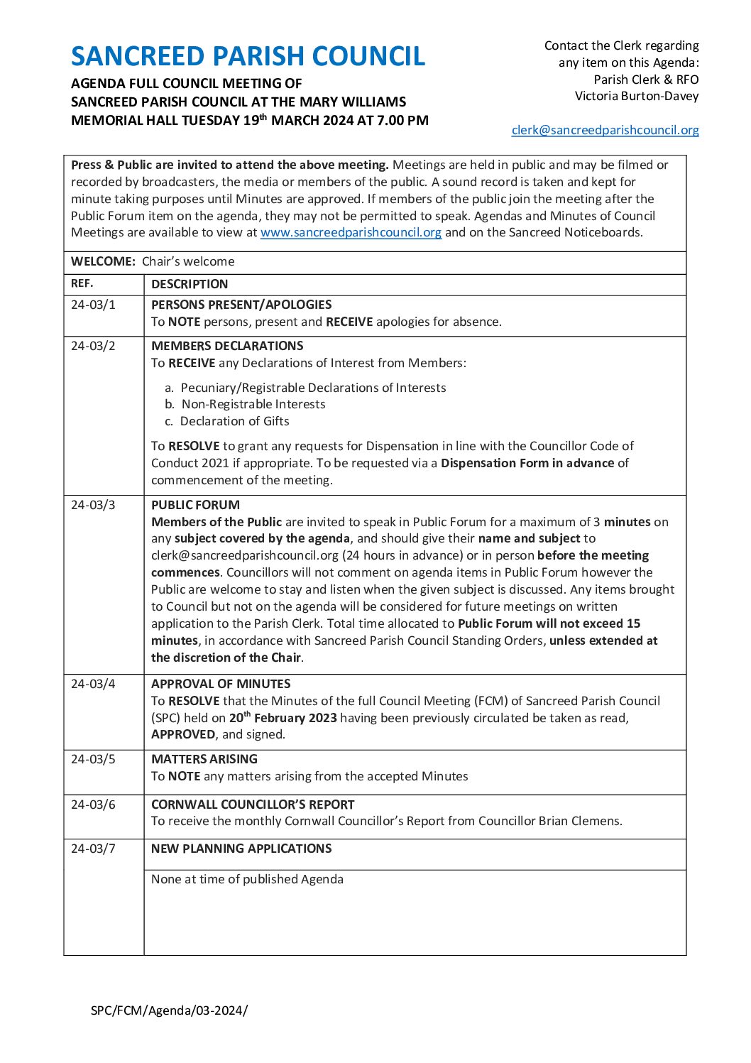 SanPC FCM Agenda 03-2024