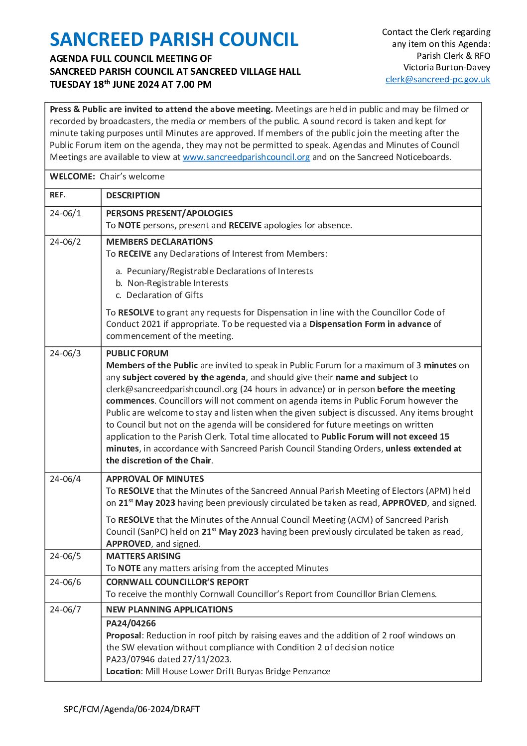 SanPC FCM Agenda 06-2024