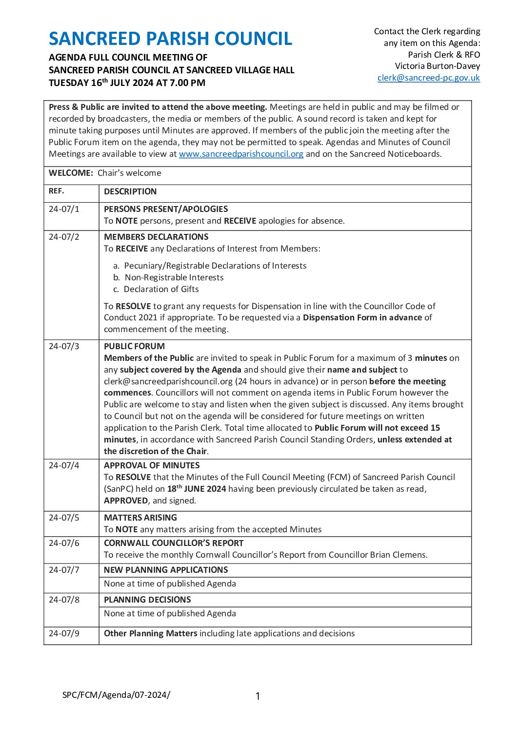 SanPC FCM Agenda 07-2024