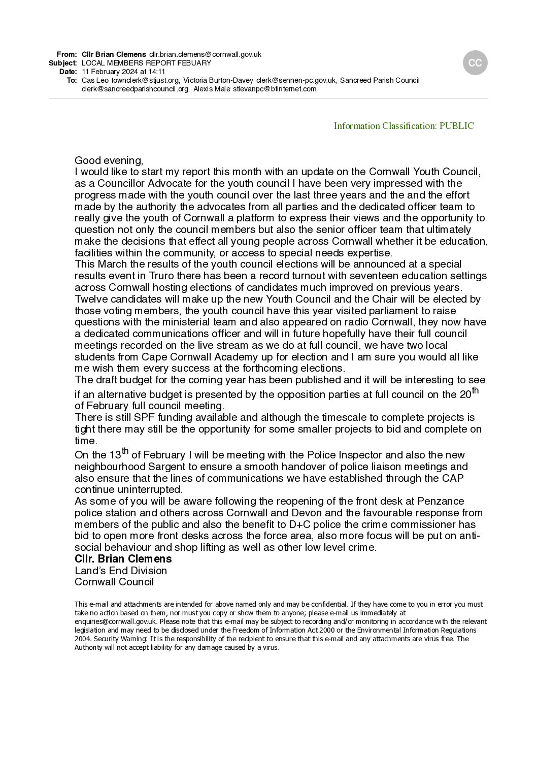 SanPC Local Member Report 02-2024