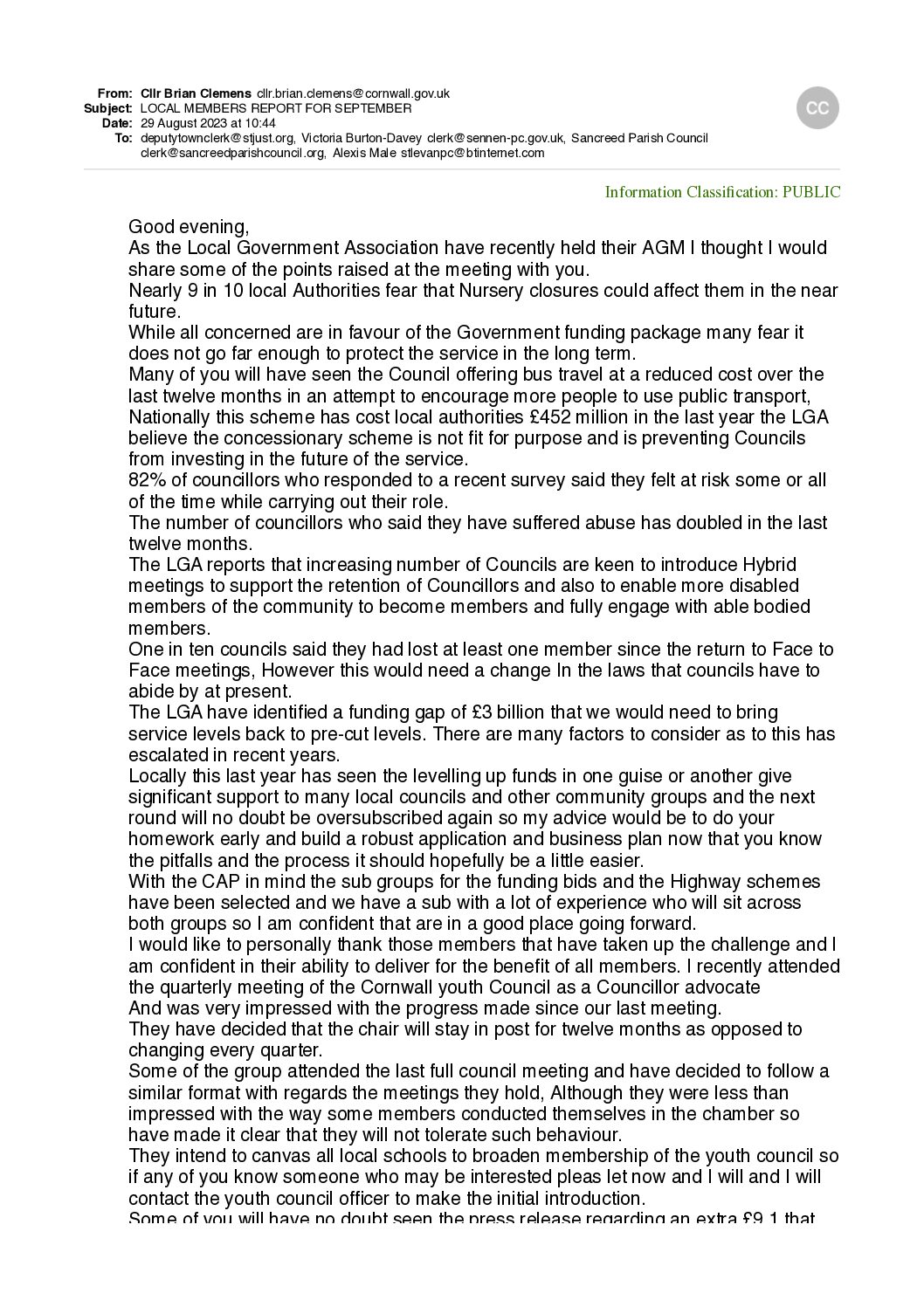 SanPC Local Member Report 08-2023
