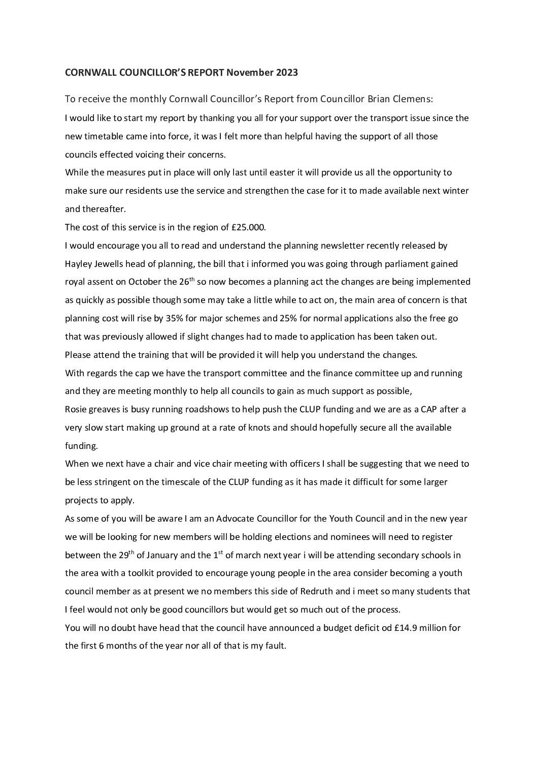SanPC Local Member Report 11-2023