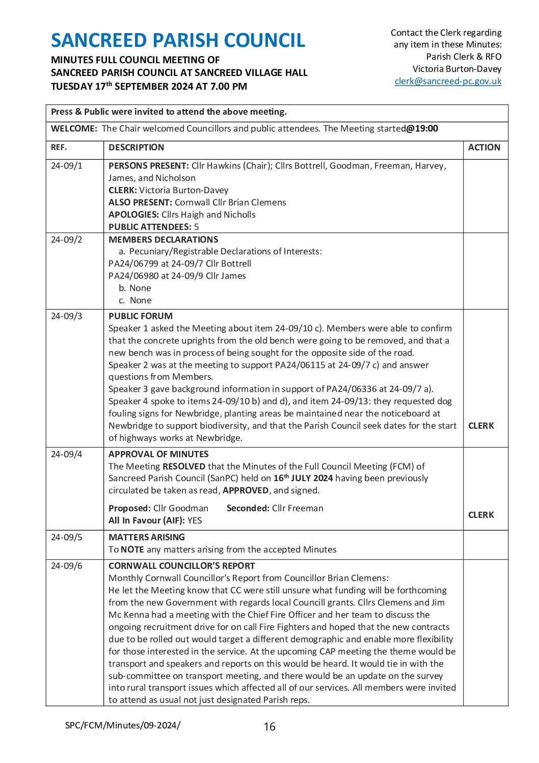 SanPC FCM Minutes 09-2024