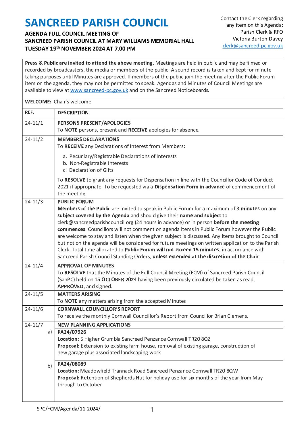 SanPC FCM Agenda 11-2024