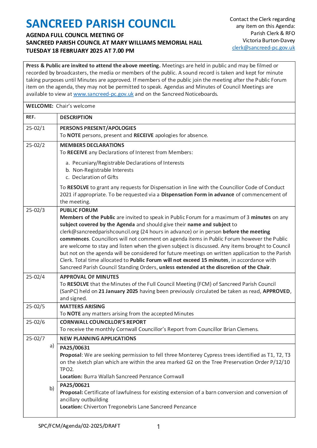 SanPC FCM Agenda 02-2025