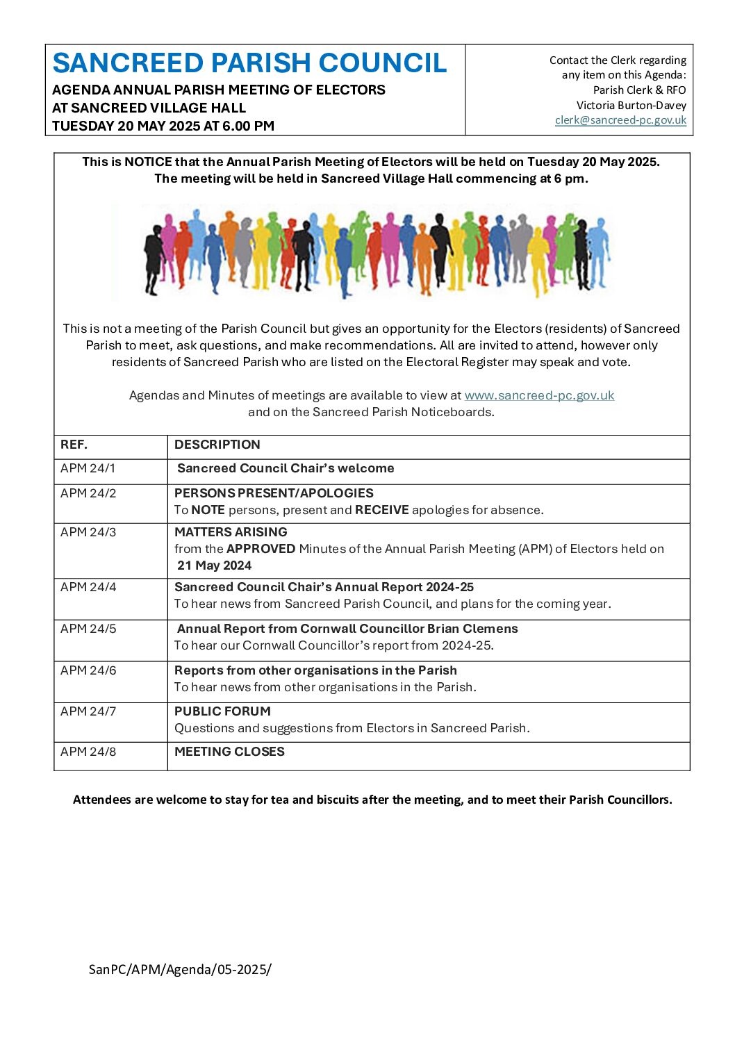 SanPC APM Notice & Agenda 05-2025