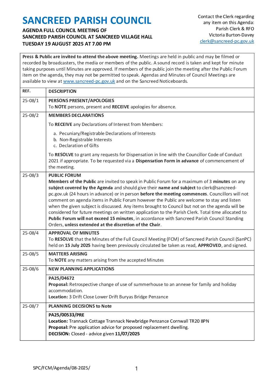 SanPC FCM Agenda 08-2025
