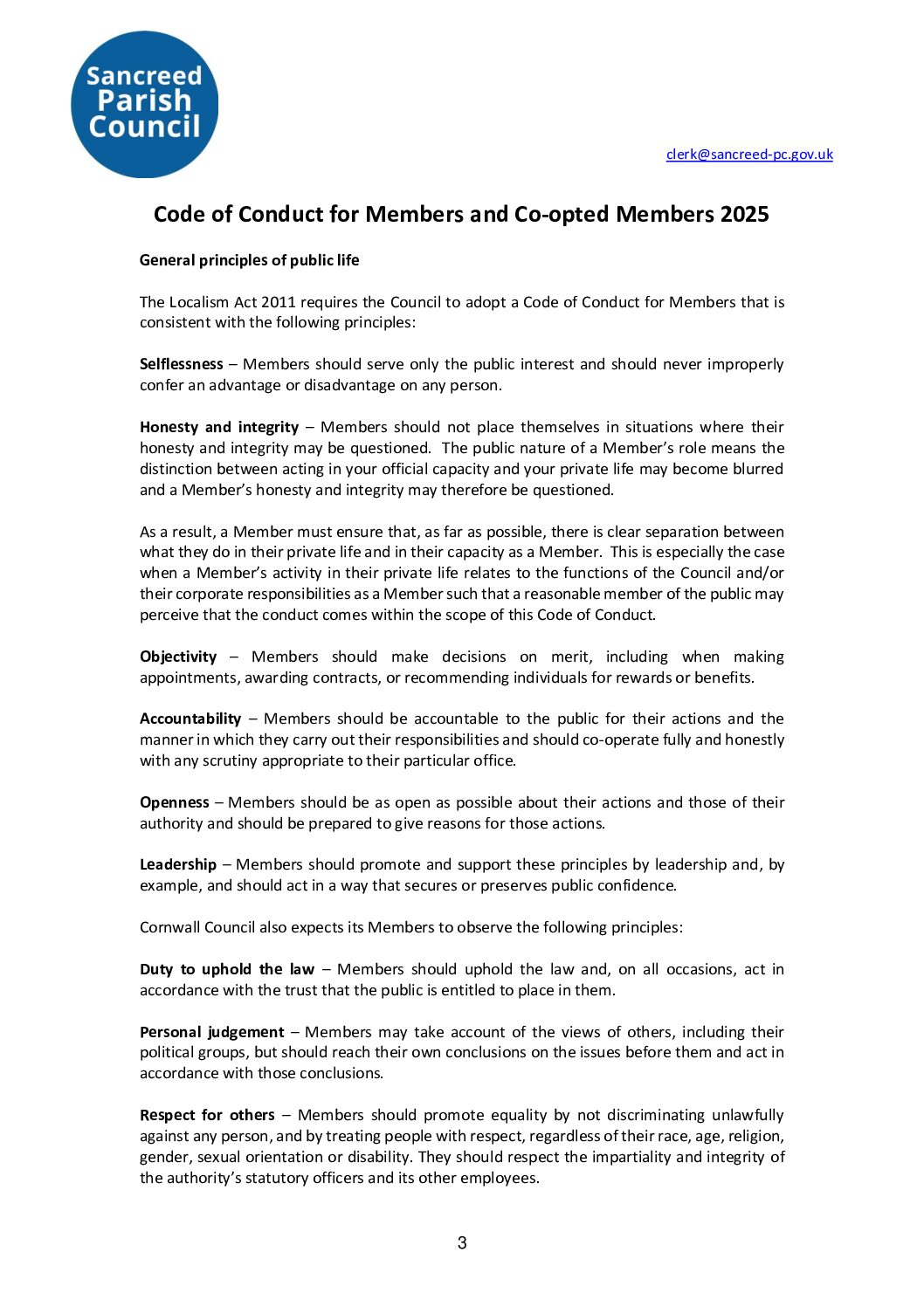 SanPC Code of Conduct 2025
